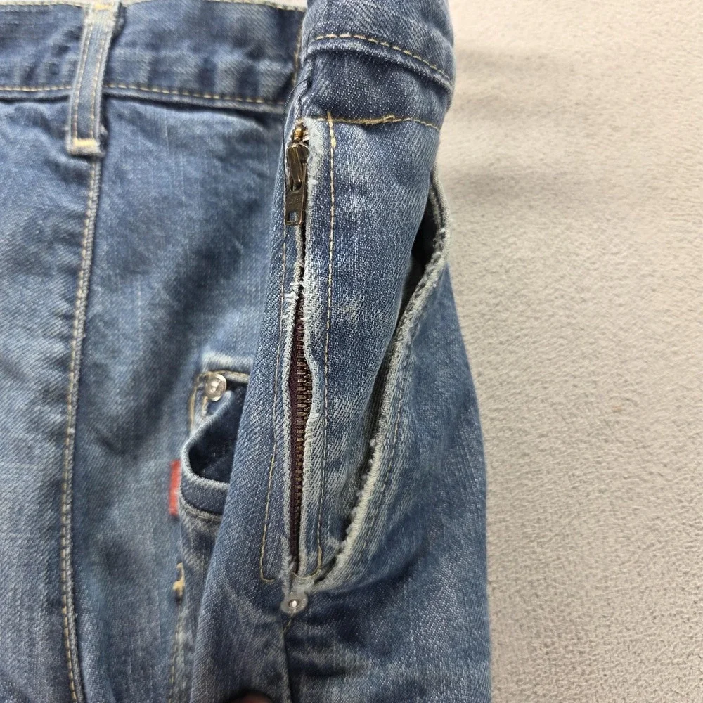Vintage Levis Engineered Jeans Mens Blue Twisted Zip Fly Medium Wash Fits 31x30